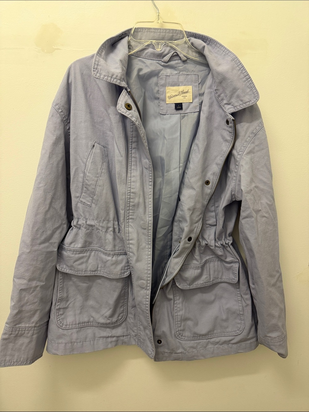 Universal Thread Pale Lavender Jacket with Front Zip